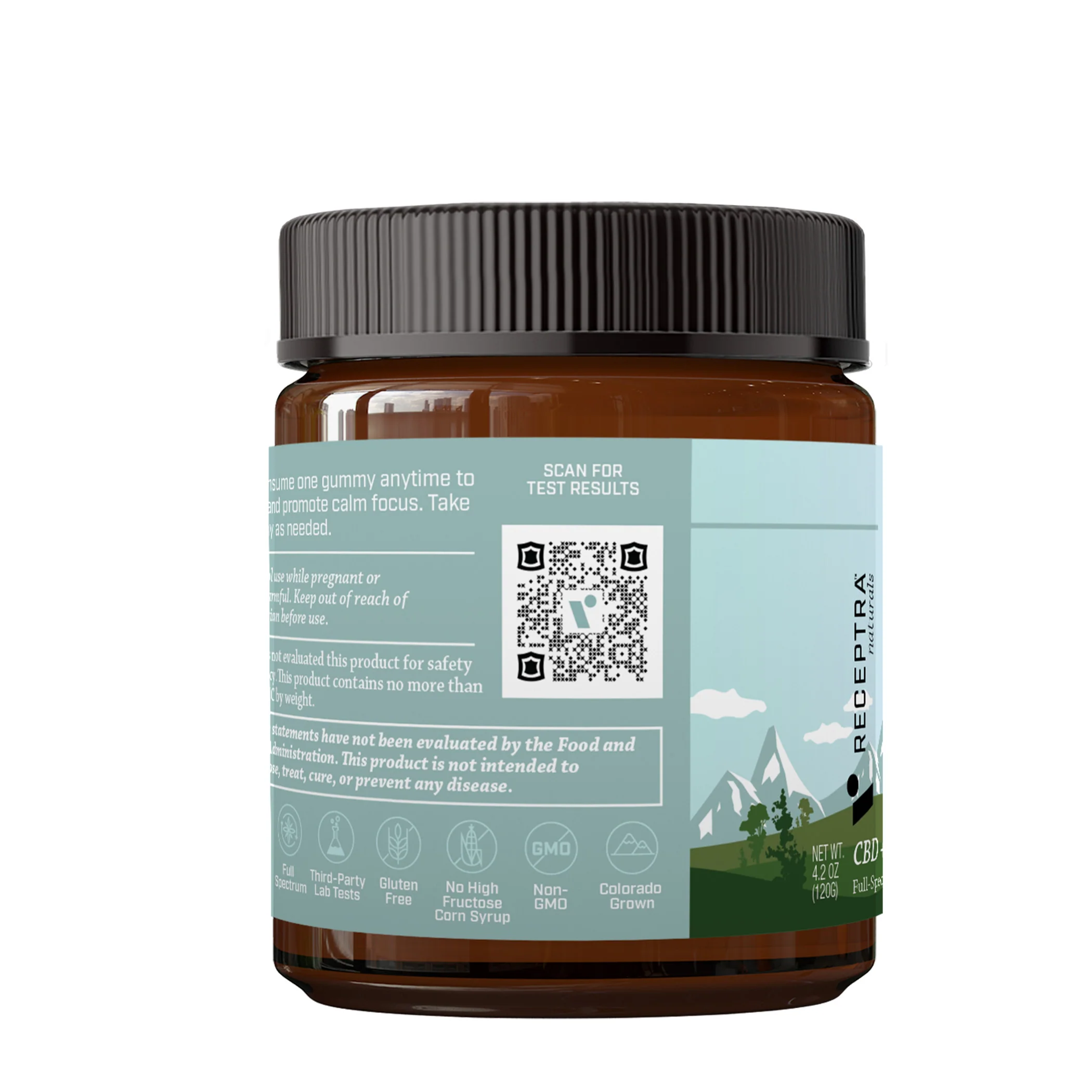 Relax 25mg  CBD + CBG Gummies / 30ct - Image 3