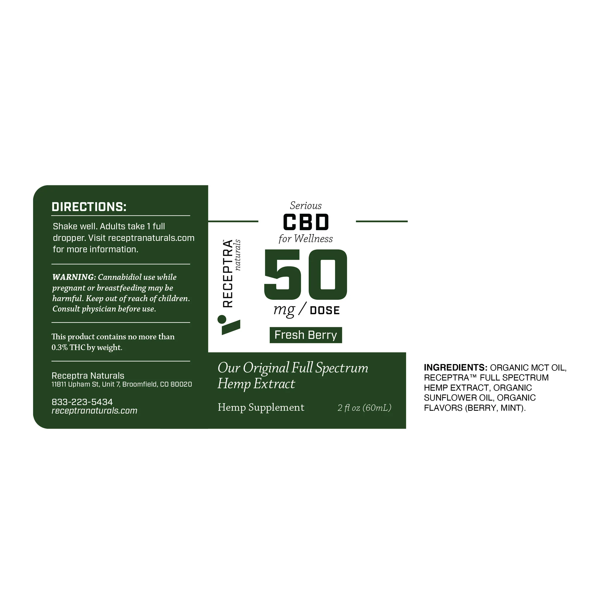 Wellness CBD Oil 50mg (2oz) - Image 7